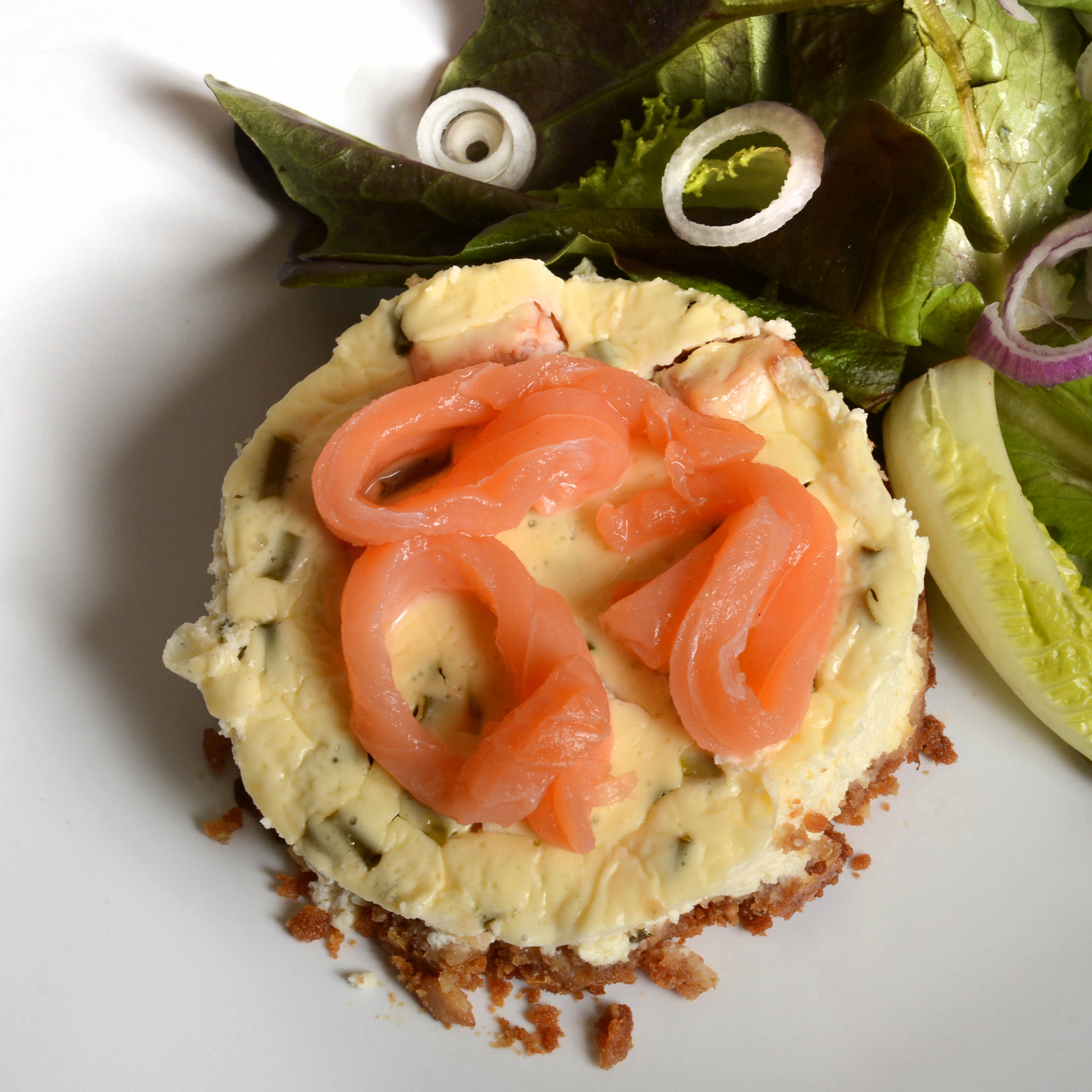 Menu bio Cheesecake au saumon