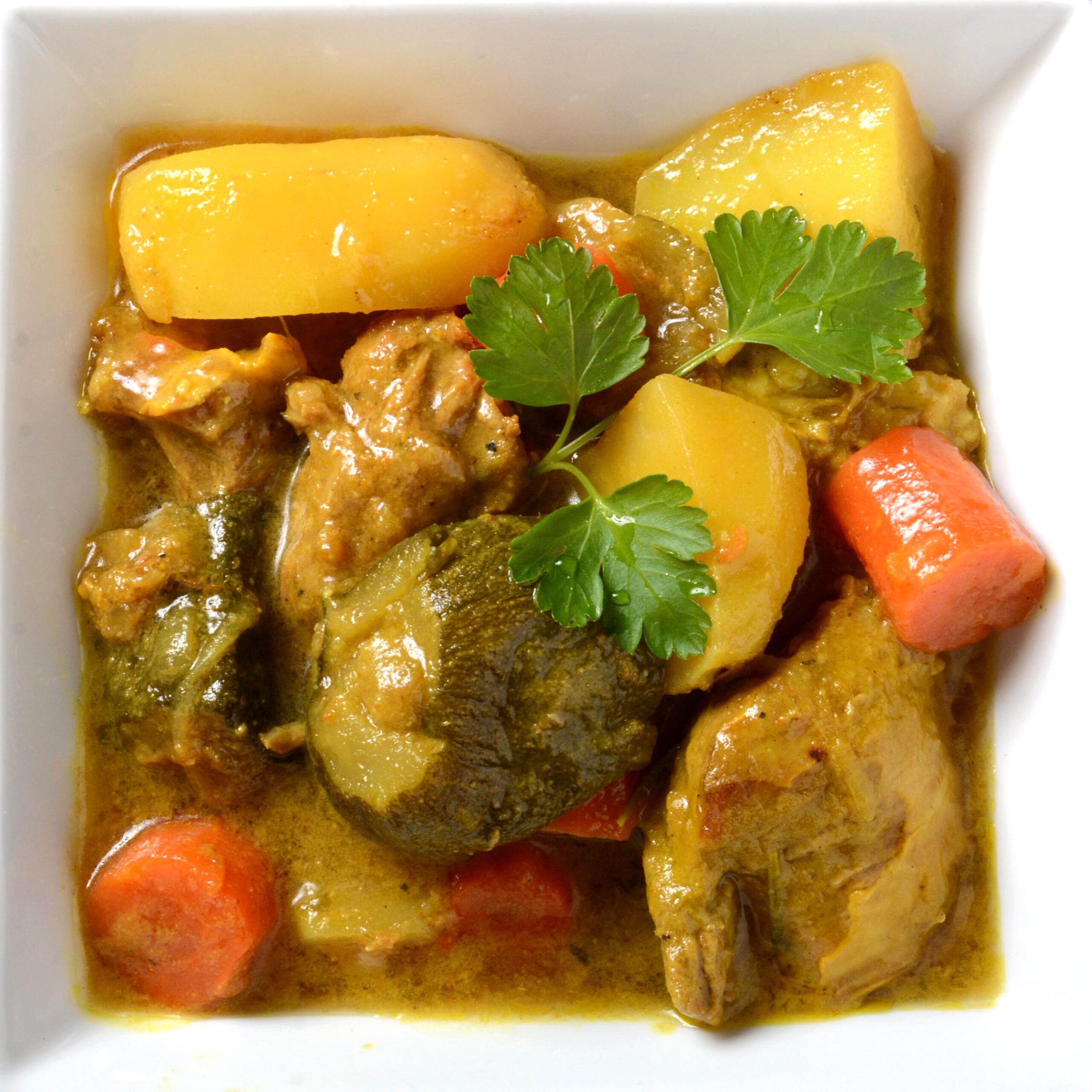 Menu bio Colombo de veau