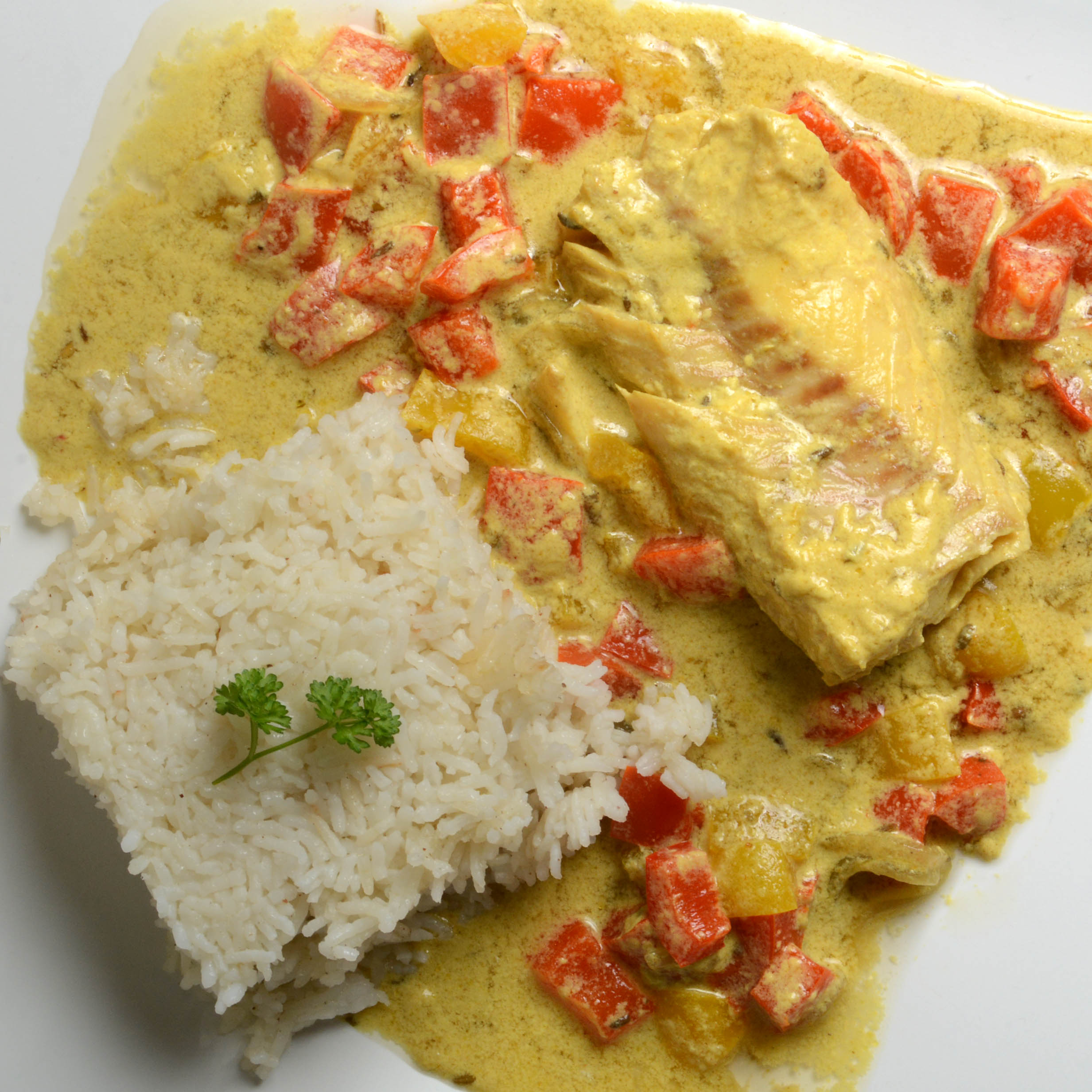 Menu bio-colombo antillais au poisson