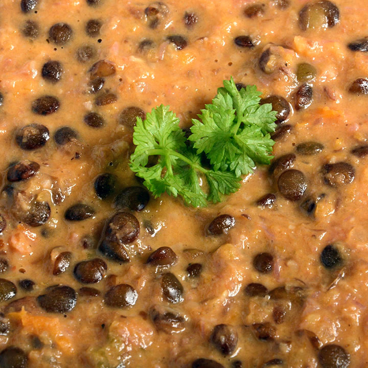 Menu bio-ragout de lentilles