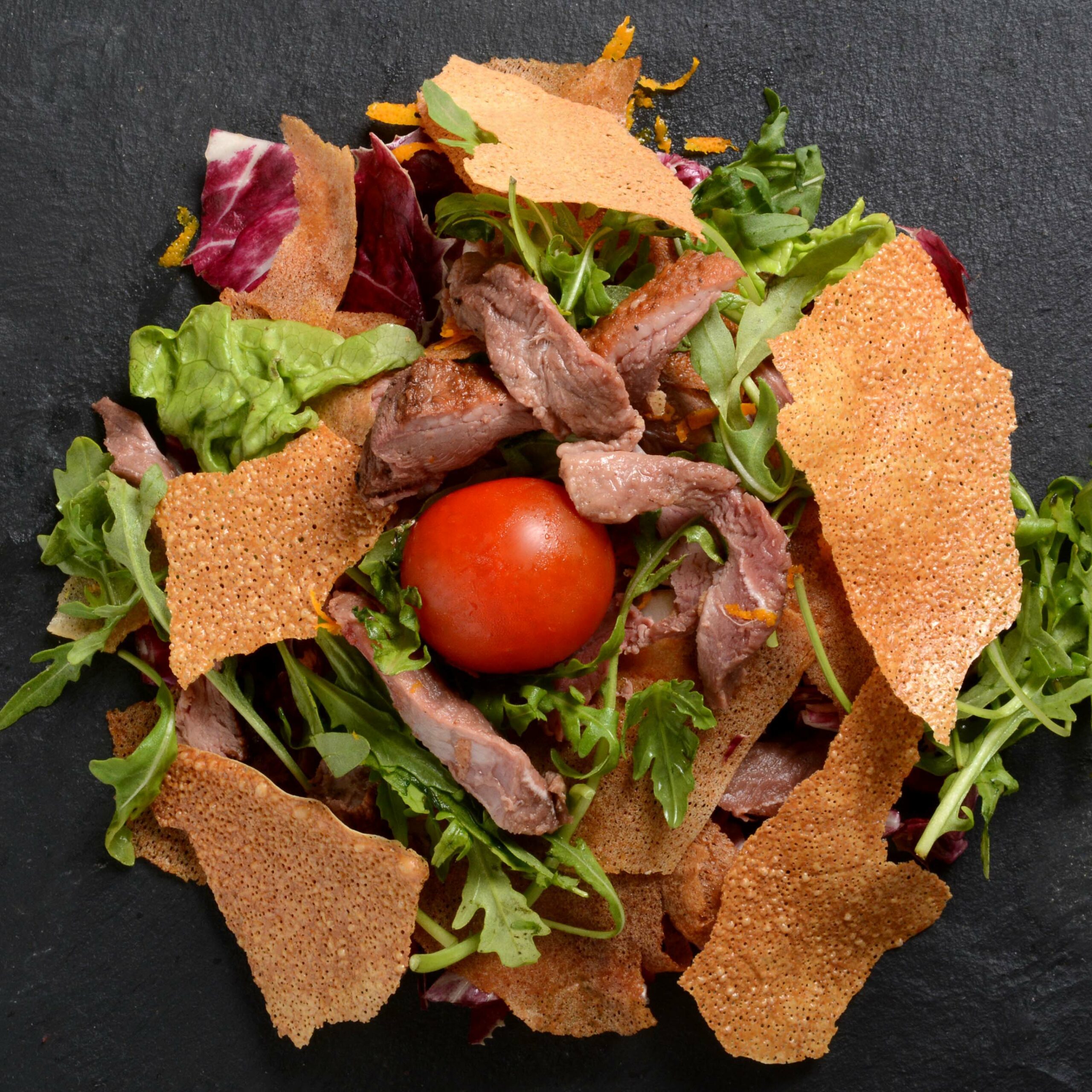 Menu bio - salade de canard